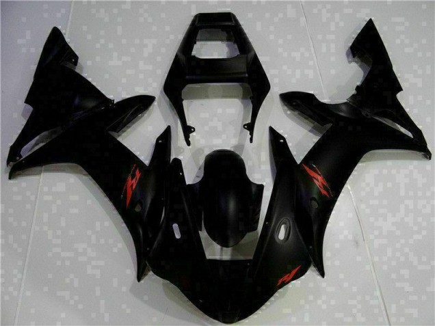 2002-2003 Black Yamaha YZF R1 Motorcycle Fairing Kit