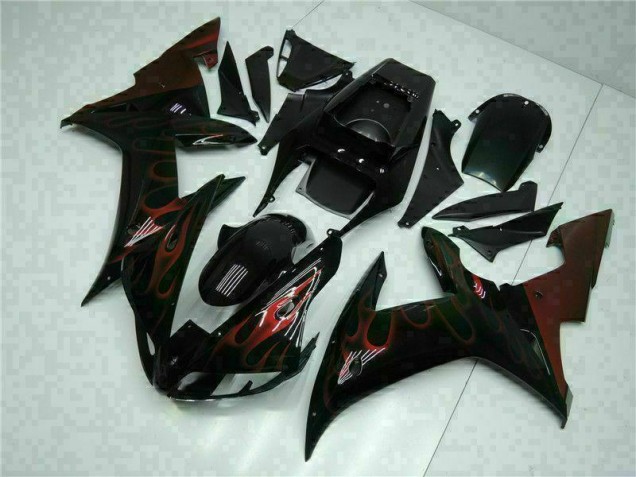 2002-2003 Black Yamaha YZF R1 Motorcycle Fairings