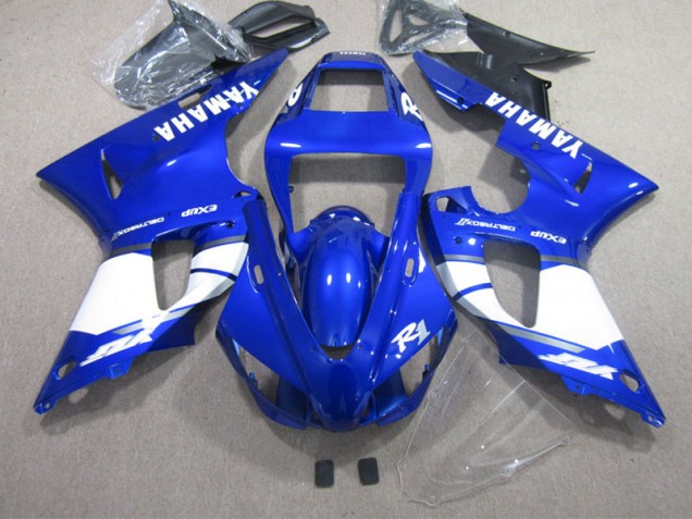 2002-2003 Blue White Yamaha YZF R1 Bike Fairing 2002-2003 Blue White Yamaha YZF R1 Bike Fairing