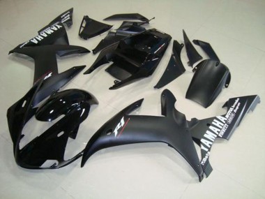 2002-2003 Matte Black White Yamaha YZF R1 Motorcycle Fairings