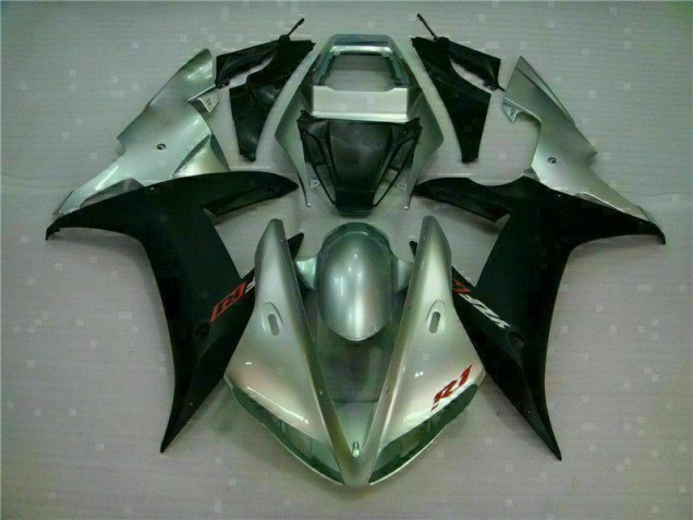 2002-2003 Silver Black Yamaha YZF R1 Motorbike Fairing Kits