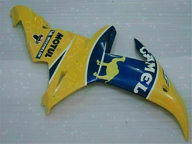 2002-2003 Yellow Yamaha YZF R1 Motorcycle Fairing Kit