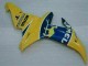 2002-2003 Yellow Yamaha YZF R1 Motorcycle Fairing Kit