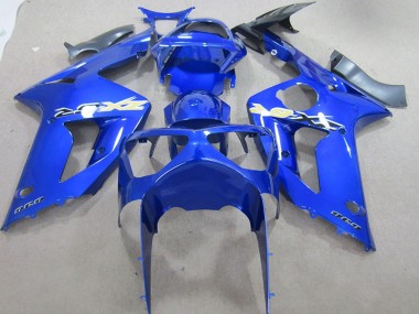 2003-2004 Blue 636 Kawasaki ZX6R Motorcycle Fairing Kits