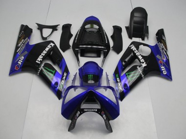 2003-2004 Blue Monster Kawasaki ZX6R Motorbike Fairing