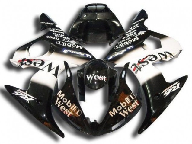 2003-2005 Black Mobil West Yamaha YZF R6 Motorbike Fairing 2003-2005 Black Mobil West Yamaha YZF R6 Motorbike Fairing
