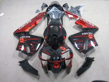 2003-2005 Black Red Racardi Kawasaki ZX10R Bike Fairing