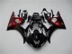 2003-2005 Black Red Yamaha YZF R6 Motorcycle Replacement Fairings
