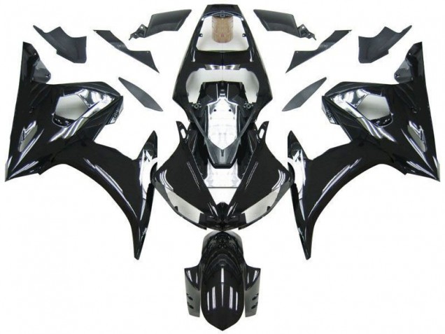 2003-2005 Black Yamaha YZF R6 Motorcycle Fairings