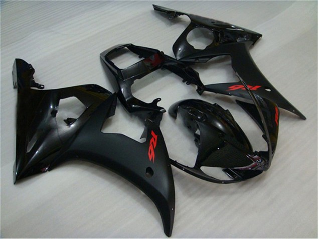 2003-2005 Black Yamaha YZF R6 Replacement Motorcycle Fairings 2003-2005 Black Yamaha YZF R6 Replacement Motorcycle Fairings