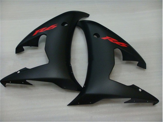 2003-2005 Black Yamaha YZF R6 Replacement Motorcycle Fairings 2003-2005 Black Yamaha YZF R6 Replacement Motorcycle Fairings
