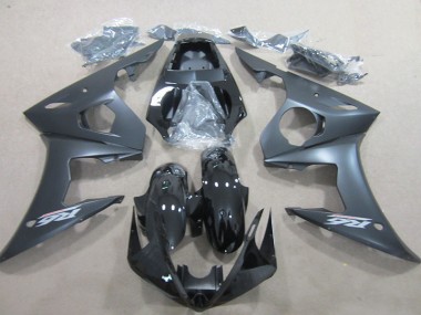 2003-2005 Black Yamaha YZF R6 Bike Fairing Kit