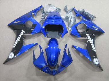 2003-2005 Blue Black Yamaha YZF R6 Replacement Motorcycle Fairings