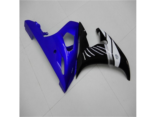 2003-2005 Blue White Black Yamaha YZF R6 Motorcycle Fairings Kit 2003-2005 Blue White Black Yamaha YZF R6 Motorcycle Fairings Kit