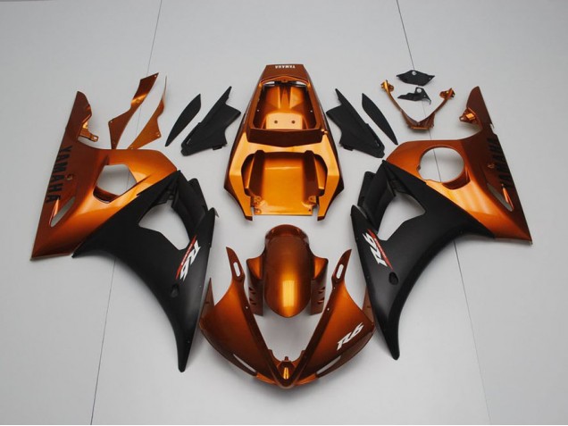 2003-2005 Brown and Matte Black Yamaha YZF R6 Bike Fairings 2003-2005 Brown and Matte Black Yamaha YZF R6 Bike Fairings