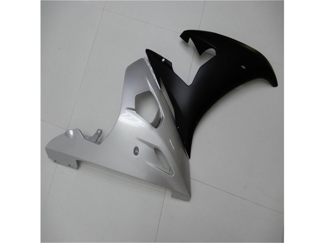 2003-2005 Silver Black Yamaha YZF R6 Motorcycle Fairings 2003-2005 Silver Black Yamaha YZF R6 Motorcycle Fairings