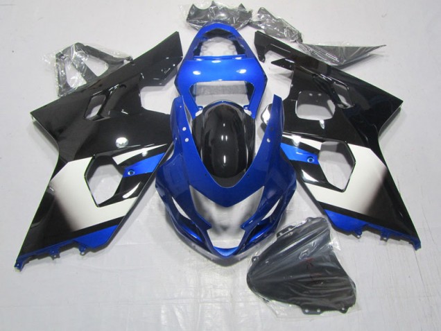 2004-2005 Black Blue Suzuki GSXR600 Motorcycle Fairings