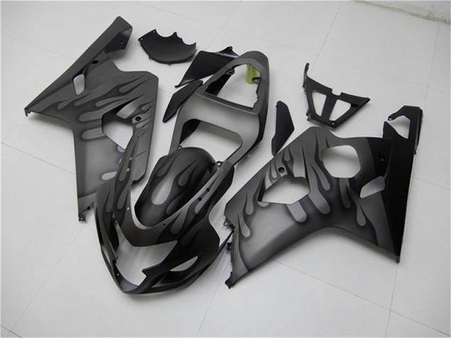 2004-2005 Black Grey Suzuki GSXR 600/750 Motorcycle Fairings 2004-2005 Black Grey Suzuki GSXR 600/750 Motorcycle Fairings