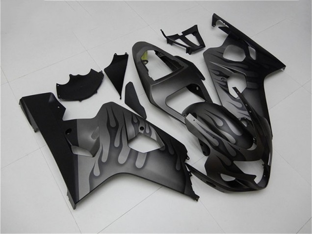 2004-2005 Black Grey Suzuki GSXR 600/750 Motorcycle Fairings 2004-2005 Black Grey Suzuki GSXR 600/750 Motorcycle Fairings