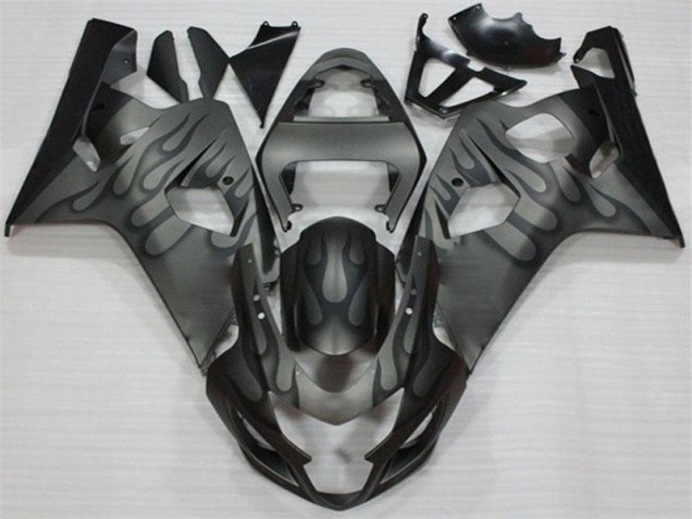 2004-2005 Black Grey Suzuki GSXR 600/750 Motorcycle Fairings 2004-2005 Black Grey Suzuki GSXR 600/750 Motorcycle Fairings