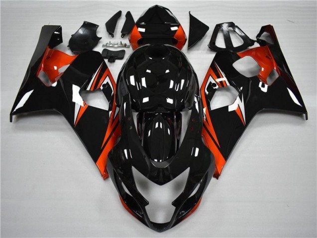 2004-2005 Orange Black Suzuki GSXR 600/750 Motor Bike Fairings