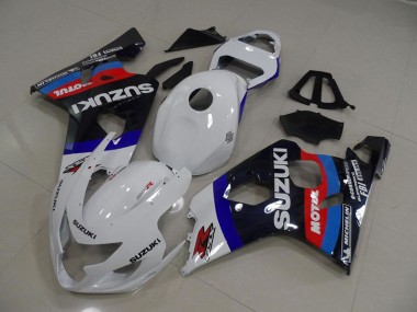 2004-2005 Wite Blue Motul Suzuki GSXR750 Motorcycle Bodywork