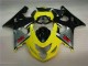 2004-2005 Yellow Black Suzuki GSXR 600/750 Motorbike Fairing 2004-2005 Yellow Black Suzuki GSXR 600/750 Motorbike Fairing