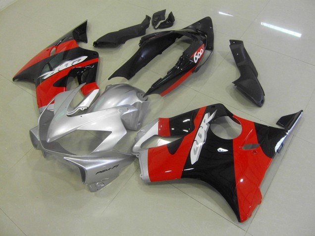 2004-2007 Black Red Silver Honda CBR600 F4i Bike Fairings 2004-2007 Black Red Silver Honda CBR600 F4i Bike Fairings