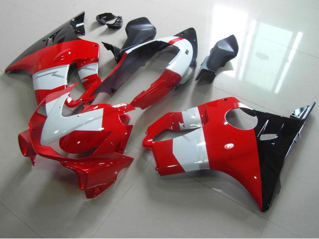 2004-2007 Red White Black Honda CBR600 F4i Motorcycle Fairings Kit