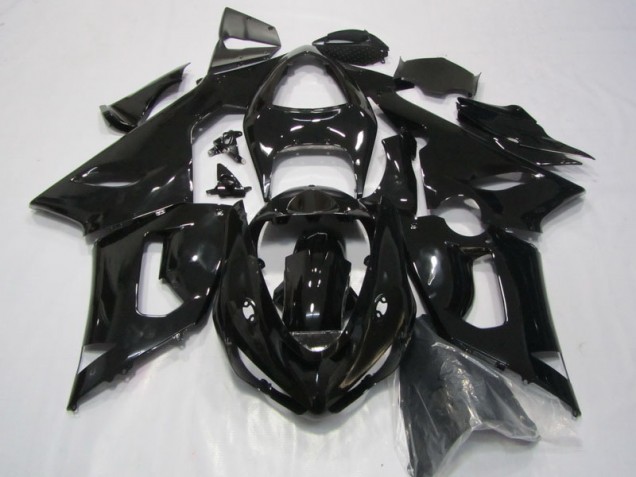 2005-2006 Black Kawasaki ZX6R Replacement Fairings 2005-2006 Black Kawasaki ZX6R Replacement Fairings