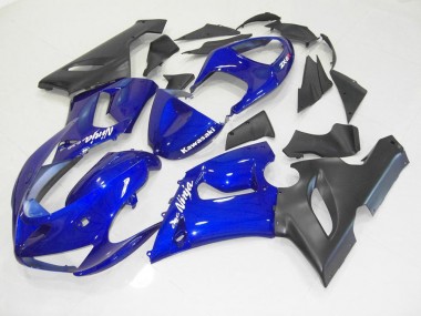 2005-2006 Blue Black Kawasaki ZX6R Motorcycle Fairing