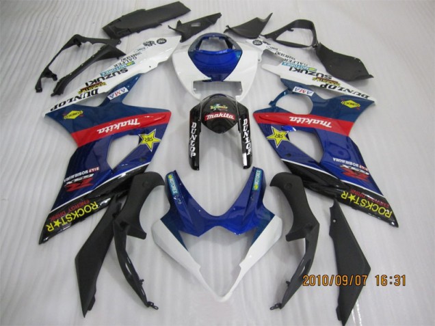 2005-2006 Blue Black Rockstar Suzuki GSXR1000 Replacement Motorcycle Fairings