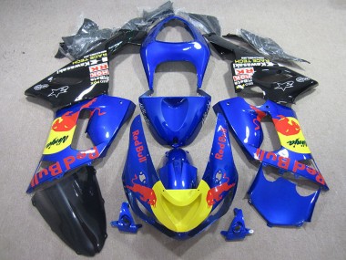 2005-2006 Blue Red Bull Ninja Kawasaki ZX6R Motorcycle Fairing Kit