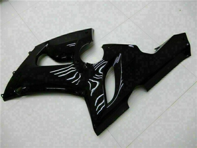 2005-2006 Glossy Black Kawasaki ZX6R Motor Fairings