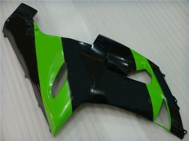 2005-2006 Green Black Kawasaki ZX6R Motorbike Fairing 2005-2006 Green Black Kawasaki ZX6R Motorbike Fairing
