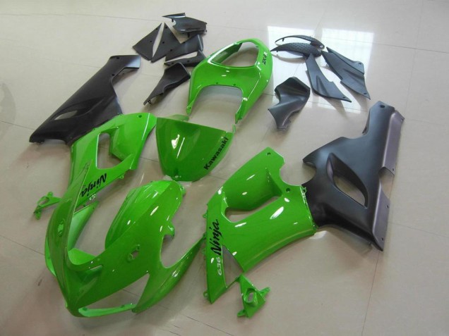 2005-2006 Green Kawasaki ZX6R Motorcycle Replacement Fairings & Bodywork 2005-2006 Green Kawasaki ZX6R Motorcycle Replacement Fairings & Bodywork