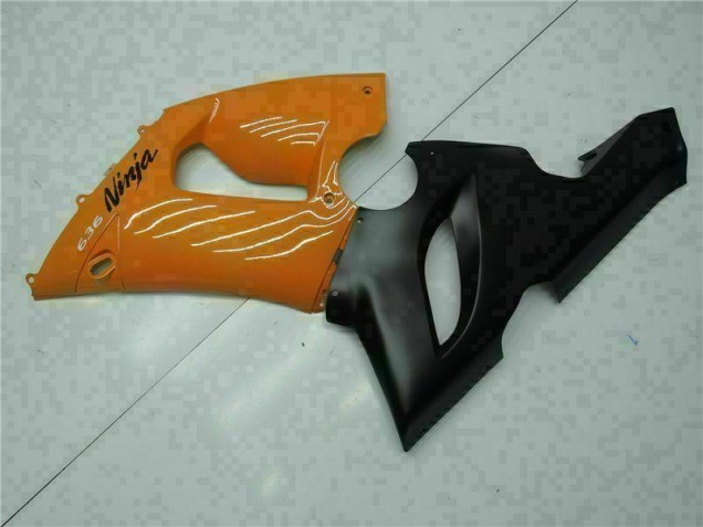 2005-2006 Orange Kawasaki ZX6R Bike Fairing 2005-2006 Orange Kawasaki ZX6R Bike Fairing