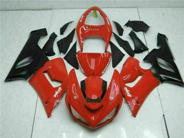 2005-2006 Red Kawasaki ZX6R Bike Fairing Kit 2005-2006 Red Kawasaki ZX6R Bike Fairing Kit