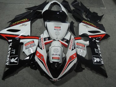 2005-2006 White Black Rizoma Playboy Kawasaki ZX6R Bike Fairings