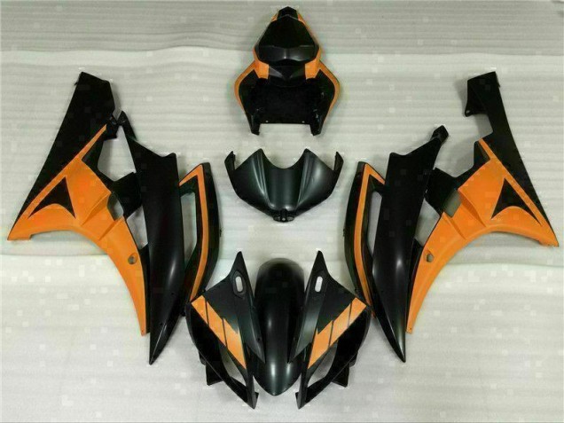 2006-2007 Black Orange Yamaha YZF R6 Motorcycle Fairing 2006-2007 Black Orange Yamaha YZF R6 Motorcycle Fairing