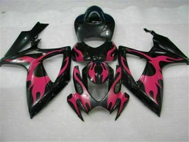2006-2007 Black Suzuki GSXR 600/750 Bike Fairing Kit & Bodywork
