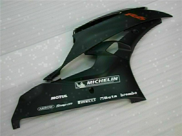 2006-2007 Black Yamaha YZF R6 Motorbike Fairing Kits 2006-2007 Black Yamaha YZF R6 Motorbike Fairing Kits