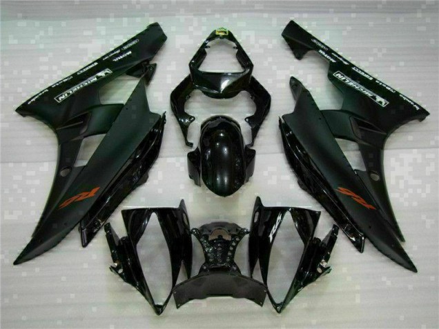 2006-2007 Black Yamaha YZF R6 Motorbike Fairing Kits 2006-2007 Black Yamaha YZF R6 Motorbike Fairing Kits