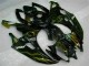 2006-2007 Black Yamaha YZF R6 Bike Fairing Kit