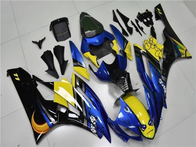 2006-2007 Blue Shark Yamaha YZF R6 Motorcycle Fairings Kits 2006-2007 Blue Shark Yamaha YZF R6 Motorcycle Fairings Kits