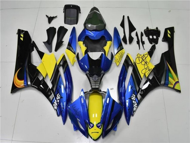 2006-2007 Blue Shark Yamaha YZF R6 Motorcycle Fairings Kits 2006-2007 Blue Shark Yamaha YZF R6 Motorcycle Fairings Kits