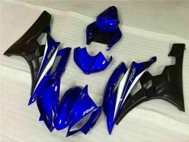 2006-2007 Blue Yamaha YZF R6 Motorcycle Fairings