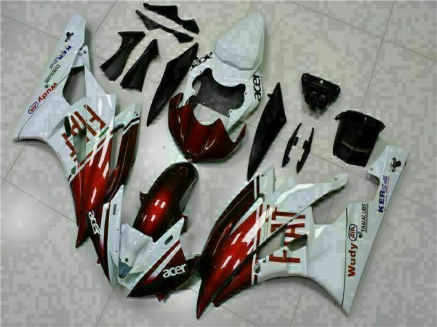 2006-2007 Brown White Yamaha YZF R6 Motorcycle Fairing Kit 2006-2007 Brown White Yamaha YZF R6 Motorcycle Fairing Kit