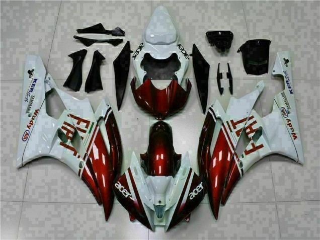 2006-2007 Brown White Yamaha YZF R6 Motorcycle Fairing Kit 2006-2007 Brown White Yamaha YZF R6 Motorcycle Fairing Kit