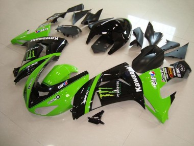 2006-2007 Green Monster Kawasaki ZX10R Motorcycle Fairings